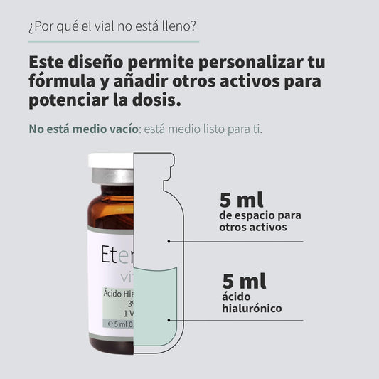 Vial Facial con Ácido Hialurónico 3 % – Hidratación Intensiva, 5 ml