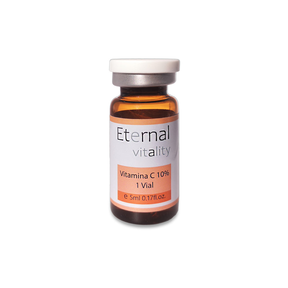 Vial Facial con Vitamina C Estabilizada (Ácido L-Ascórbico 10%) – Luminosidad y Uniformidad, 5 ml