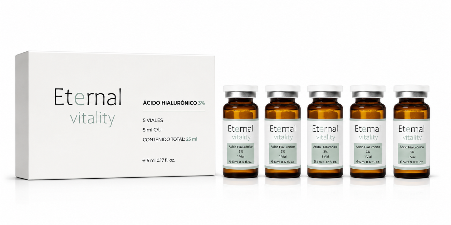 Ácido hialurónico estéril 3% para dermapen. 5 Viales x 5ml profesional.