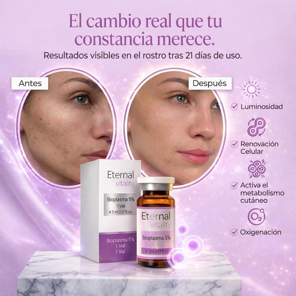 Vial Bioplasma Facial – Péptidos y Aminoácidos, 5 ml