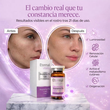 Vial Bioplasma Facial – Péptidos y Aminoácidos, 5 ml
