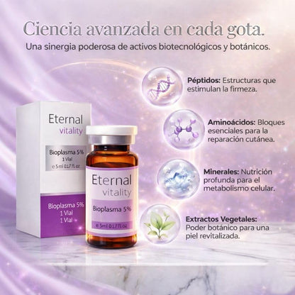 Vial Bioplasma Facial – Péptidos y Aminoácidos, 5 ml