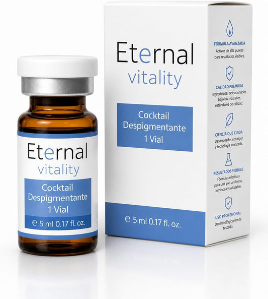 Vial Despigmentante Facial con Vitamina C, Extracto de Regaliz y Kiwi – 5 ml