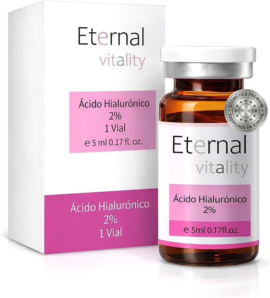 Vial Facial con Ácido Hialurónico 2 % – Hidratación Intensiva, 5 ml