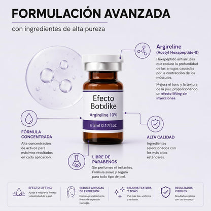 Vial Facial con Argireline (Acetyl Hexapeptide-8) – Suavidad y Firmeza, 5 ml